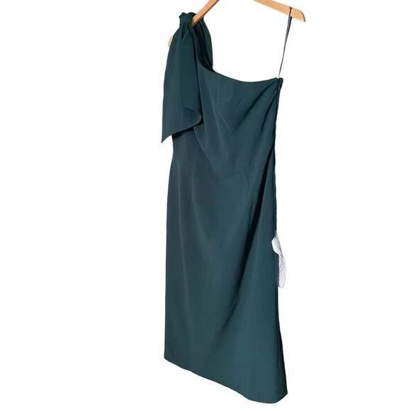 NWT Dress The Population One Shoulder Formal Tiffany Dress Pine Green Size XXL - Picture 5 of 16